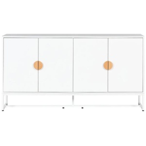 HomeStar Havana Modern Coastal Sideboard Buffet Unit Storage Cabinet - White
