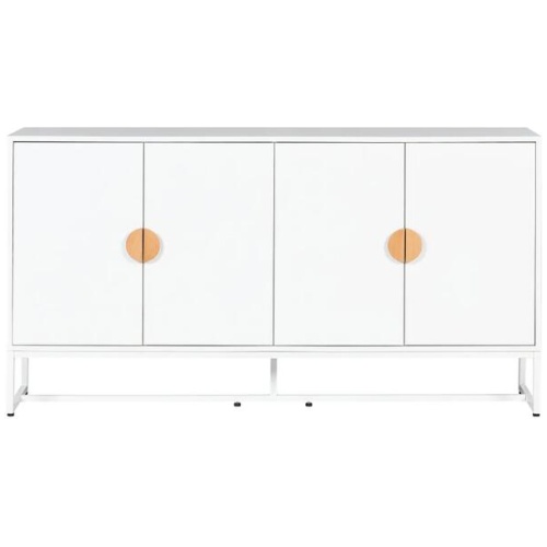 HomeStar Havana Modern Coastal Sideboard Buffet Unit Storage Cabinet - White