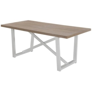 HomeStar Havana Rectangular Wooden Dining Table 180cm - White