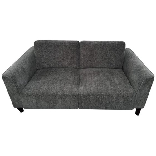 HomeStar Starck Fabric Loveseat 2-Seater Sofa Solid Timber Legs - Grey