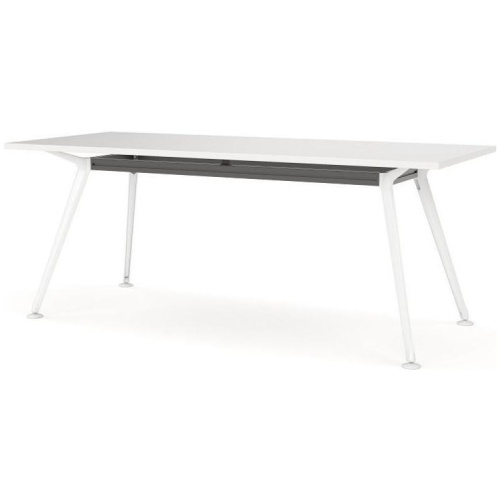 Horizon Melamine Office Table 1.8m - White Legs by Interior Secrets - AfterPay Available