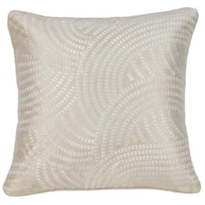 IDC Homewares Pacific Embroidered White Filled Cushion 43 x 43 cm