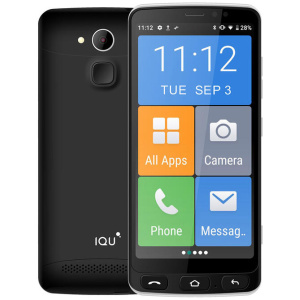 IQU SmartEasy Q50 Smart phone ( 5.5'', 16GB/2GB, SOS button) - Black