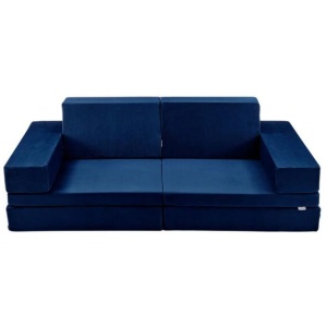 Indigo Fabric Foam Kids Furniture Playcouch Sofa Navy - Navy
