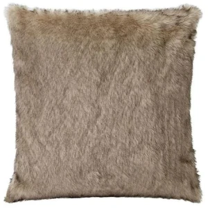 J Elliot Home Brown Fox Luxury Faux Fur Filled Cushion 50 x 50cm