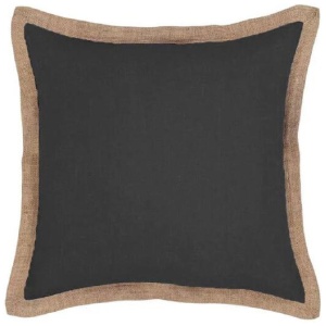 J Elliot Home Hampton Linen Filled Cushion 50 x 50 cm Charcoal