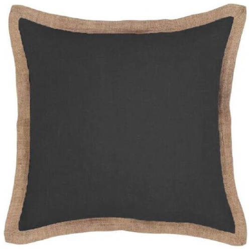 J Elliot Home Hampton Linen Filled Cushion 50 x 50 cm Charcoal