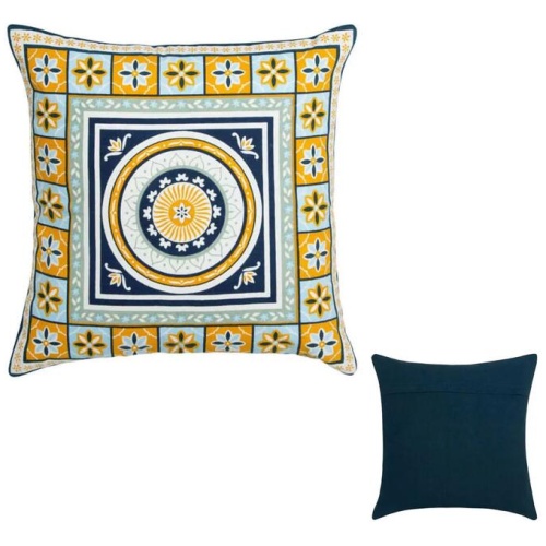 J Elliot Home Kasbah Luxury Filled Cushion 50 x 50cm Blue