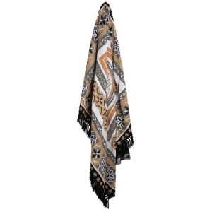 J Elliot Home Kasbah Luxury Fringe Throw 130 x 160cm Black