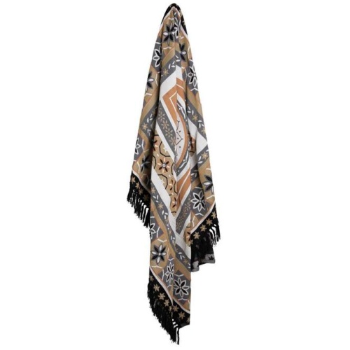 J Elliot Home Kasbah Luxury Fringe Throw 130 x 160cm Black