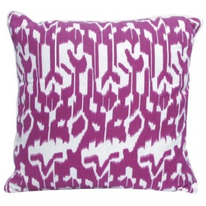 J.Elliot Home Acalan Ikat Purple Filled Cushion
