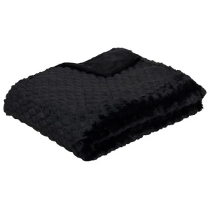 J.Elliot Home Azariah Plush Throw Black