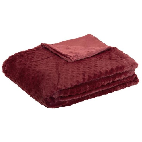 J.Elliot Home Azariah Plush Throw Red