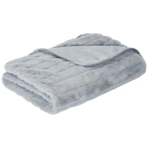 J.Elliot Home Baw Baw Plush Throw Grey
