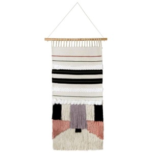 J.Elliot Home Estella Wall Hanging Natural Black Grey 45 x 75 cm