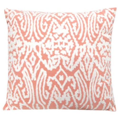 J.Elliot Home Grace Coral Applique Filled Cushion 43 x 43 cm