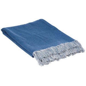 J.Elliot Home Idris Cotton Throw Santorini Blue Home