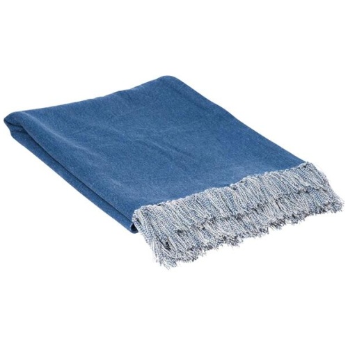 J.Elliot Home Idris Cotton Throw Santorini Blue Home