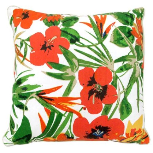 J.Elliot Home Kalani Floral Filled Cushion 43 x 43 cm Green