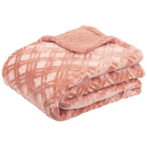 J.Elliot Home Vida Microplush Throw Clay Pink
