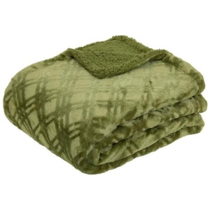 J.Elliot Home Vida Microplush Throw Olive