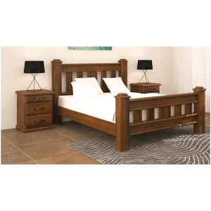 Jamaica solid pine timber bed frame