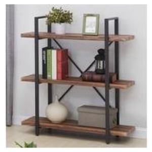 Jamine 2 Tier Bookcase Brown