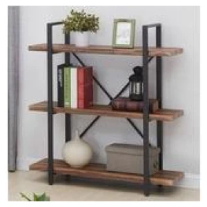 Jamine 2 Tier Bookcase Brown