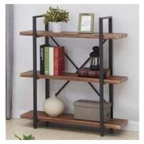Jamine 2 Tier Bookcase Brown
