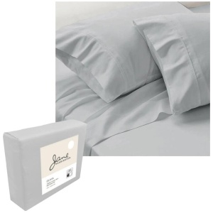 Jane Barrington 1200TC Olivia Cotton Rich Sheet Set 40cm Wall Cloud Queen