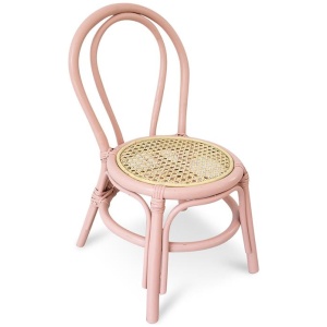Jasper Rattan Kids Chair - Pink by Interior Secrets - AfterPay Available