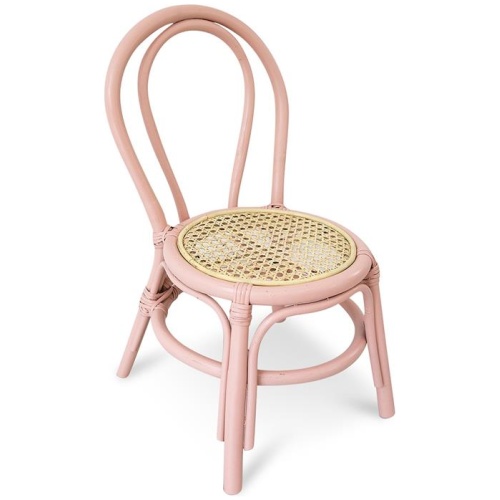 Jasper Rattan Kids Chair - Pink by Interior Secrets - AfterPay Available