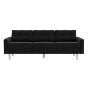 Jazz 3 Seater Sofa Black