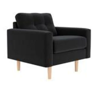 Jazz Armchair Black 1 Seater