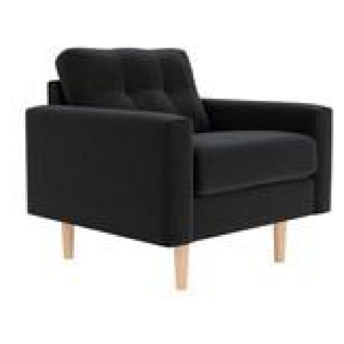 Jazz Armchair Black 1 Seater