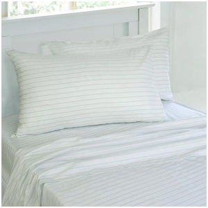Jelly Bean Kids Striped Sheet Set Chambray King Single