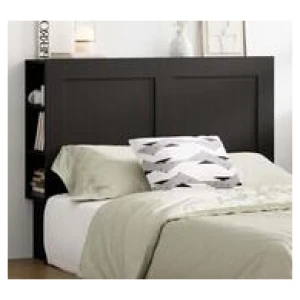 Jephson Double Bedhead With Shelves Black