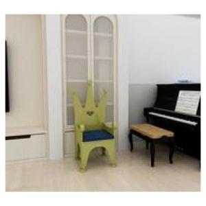 Jooyes Kids Crown Chair Green