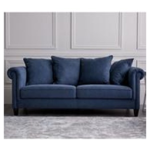 Joplin 3 Seater Sofa Blue