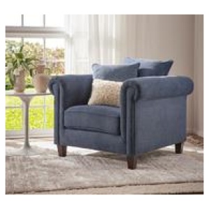 Joplin Armchair Blue 1 Seater