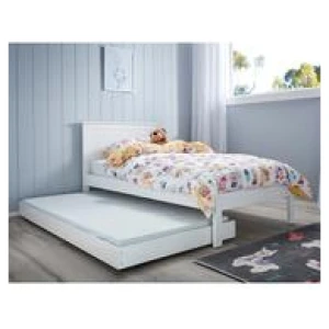 Jordan Single Trundle Bed White