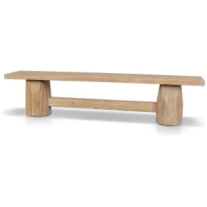 Josif 2.06m Elm Bench - Natural by Interior Secrets - AfterPay Available