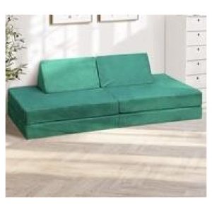 Juniper Kids Modular Play Sofa Green 2 Seater