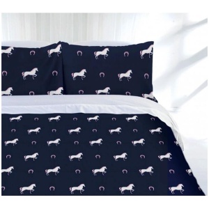 Just Home Just Home Horse Shoe Quilt Cover Set Single
