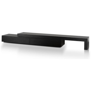 Katherine Extendable TV Entertainment Unit - Black Oak by Interior Secrets - AfterPay Available