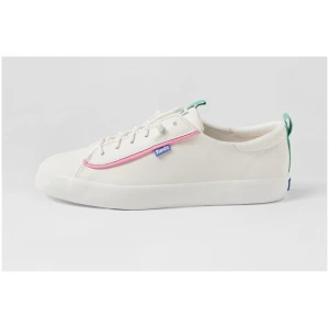 Keds Kickback Ke White Multi Leather White Multi Sneakers Womens Shoes Casual Casual Sneakers