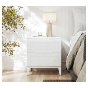 Kensley Bedside Table White