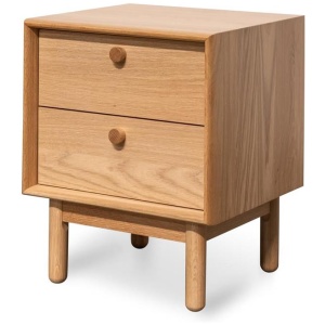Kenston 2 Drawer Side Table - Oak by Interior Secrets - AfterPay Available