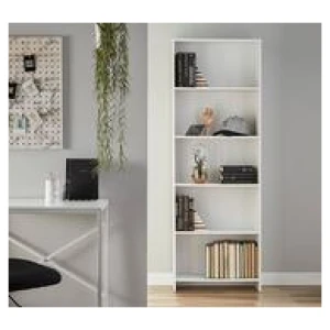 Kids Opus Bookcase White 5 Shelf