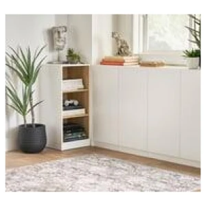 Kids Passo 3 Shelf Narrow Bookcase White